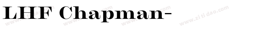 LHF Chapman字体转换